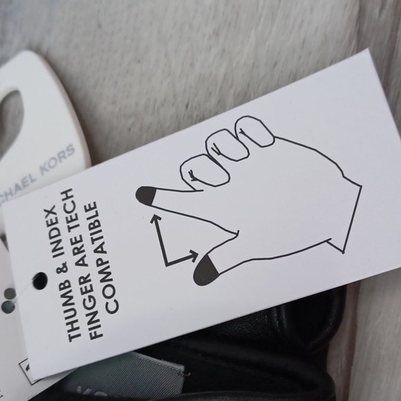 Michael Kors Leather Gloves Large NWT - Picture 6 of 10